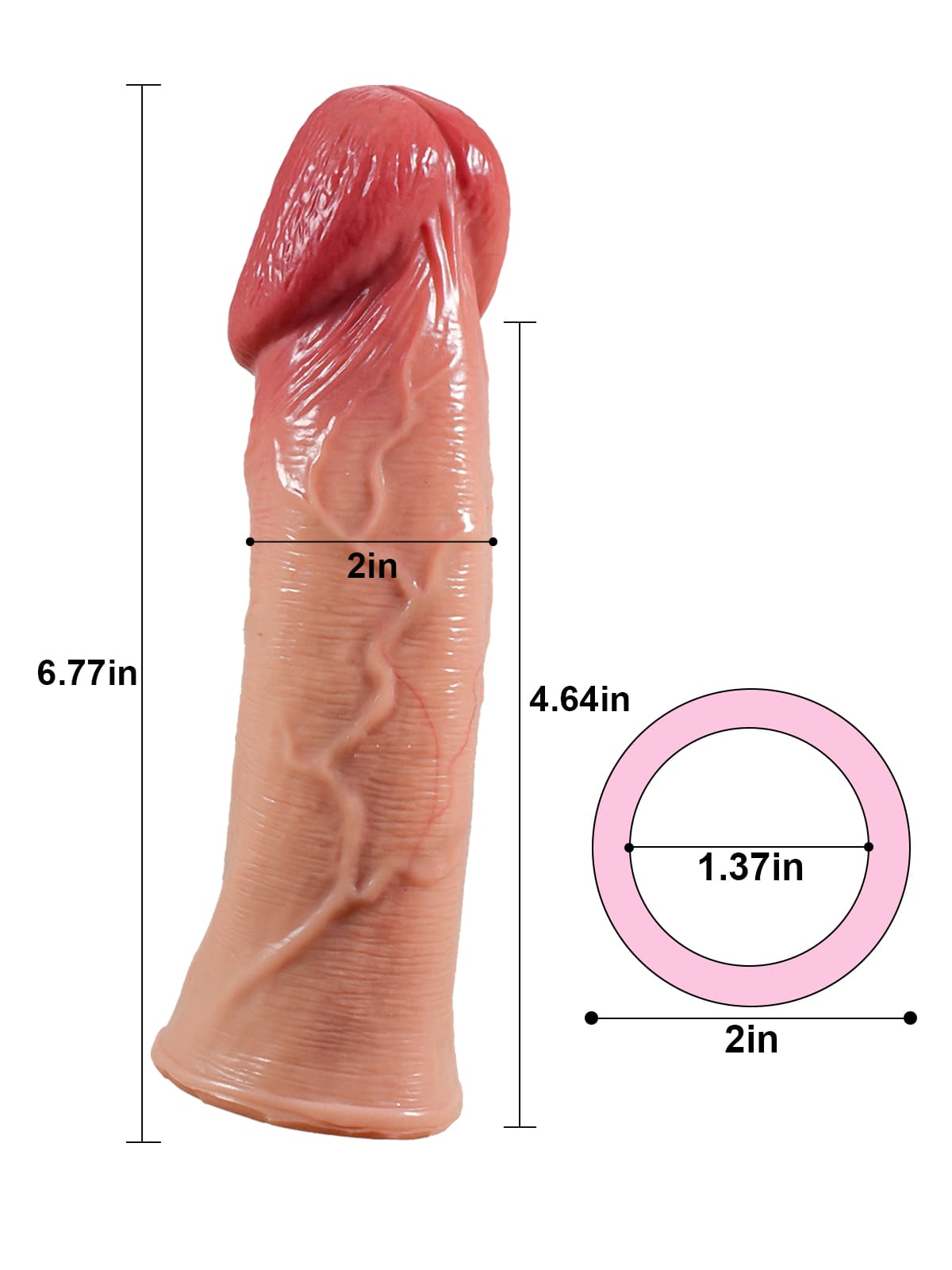 Balboa 6.7” Length x 4.1” Girth