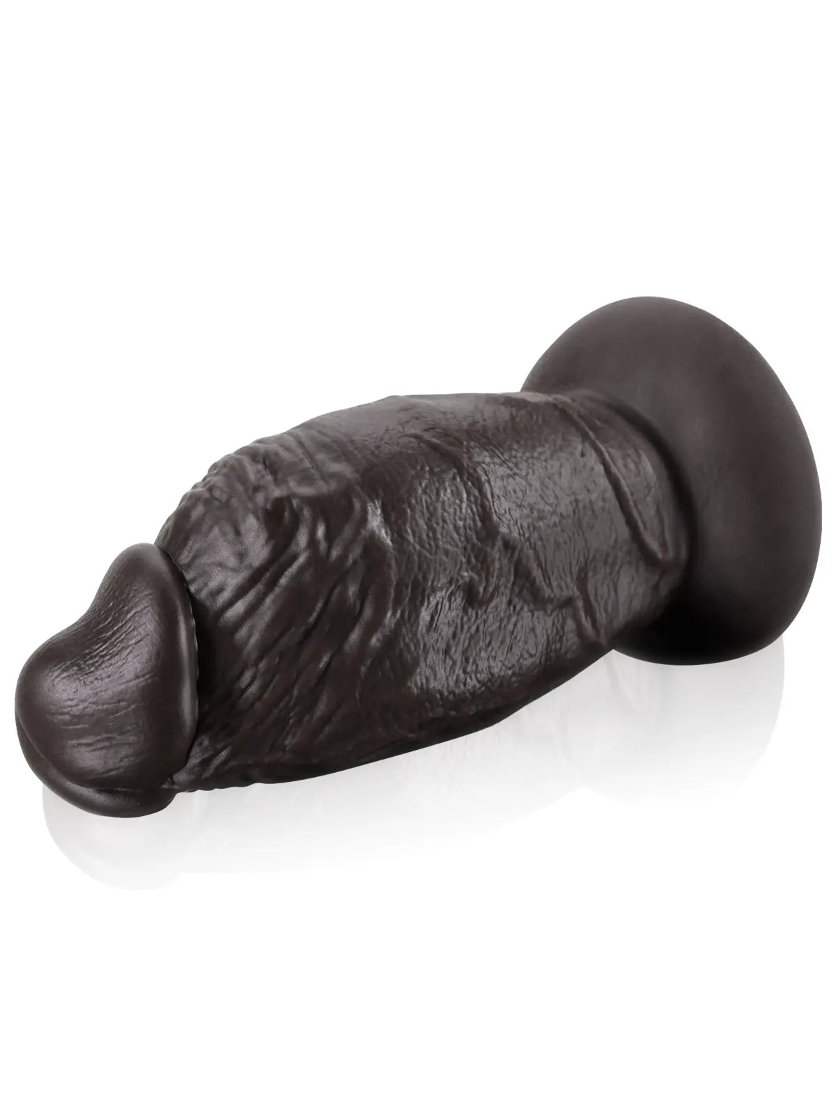 Darius 8" x 4" Super Chubby Thick Shaft Black Anal Dildo