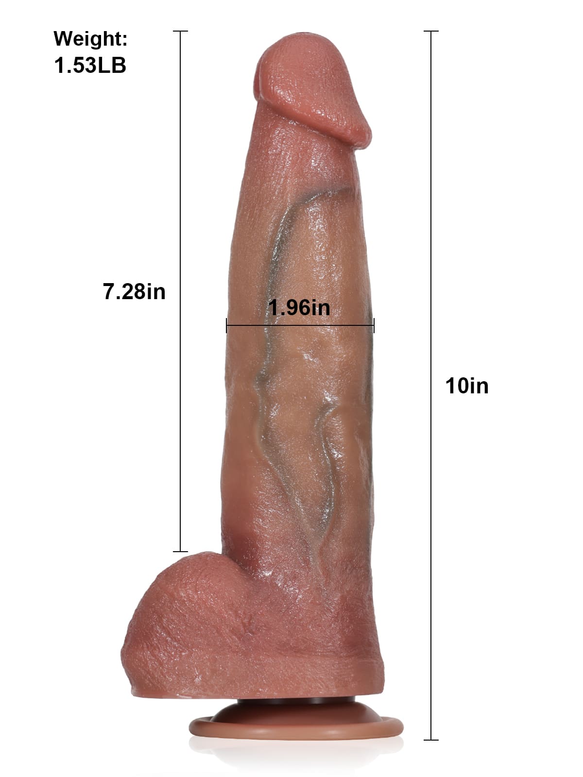 Dean 10" x 1.9"  7 Modes Thrusting & 3 Modes Vibrating Dildo