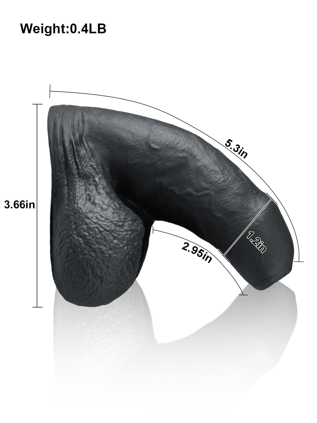 Silicone Black Soft Realistic Flaccid Dildo Best For Trans Men