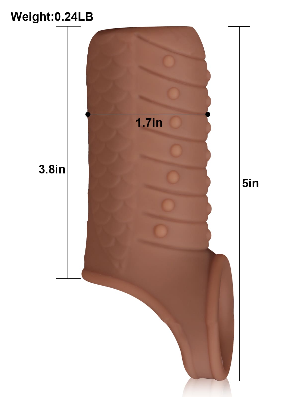 Joe 3.8” x 1.7”  Silicone Penis Girth Sleeve