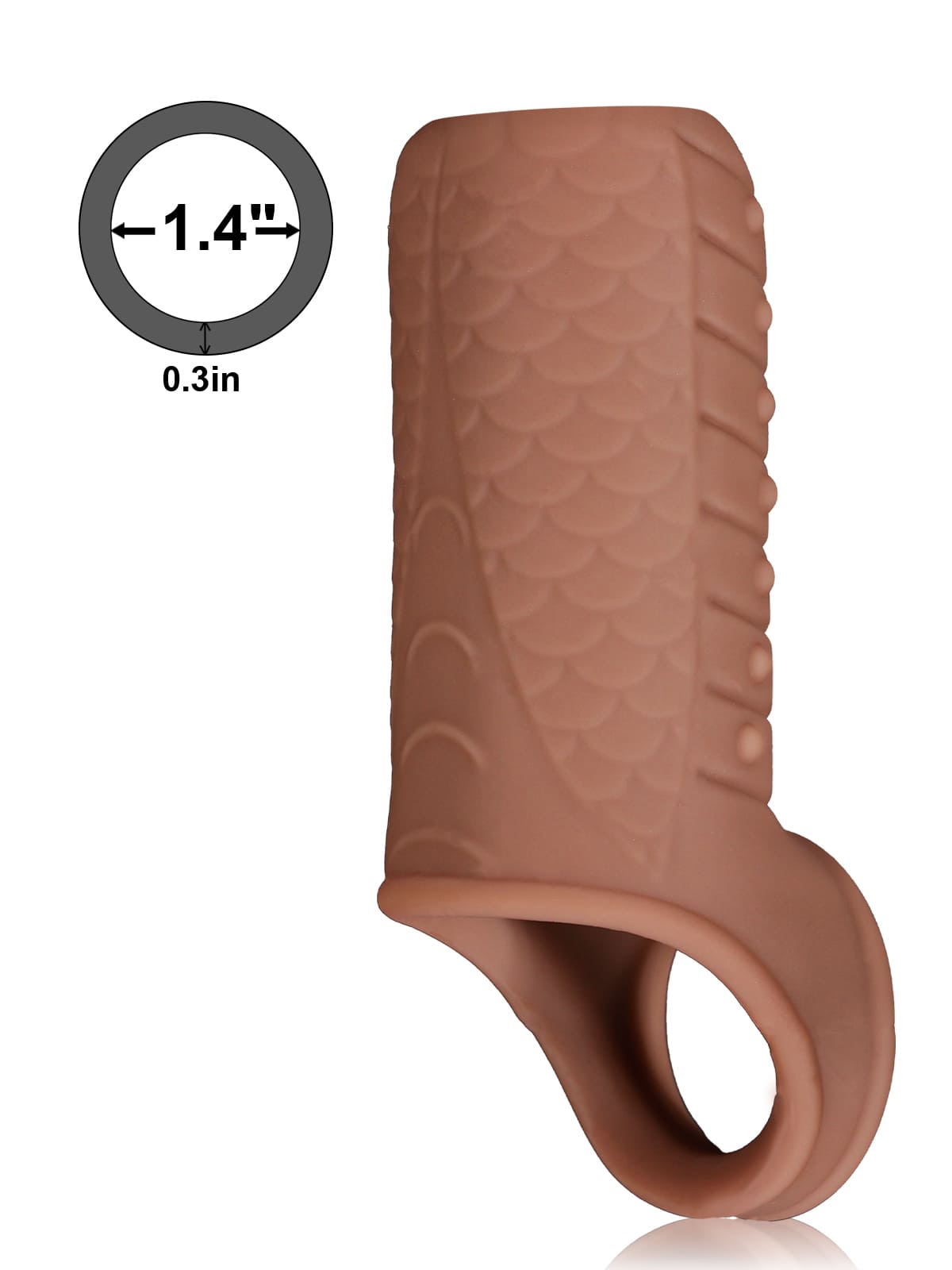 Joe 3.8” x 1.7”  Silicone Penis Girth Sleeve