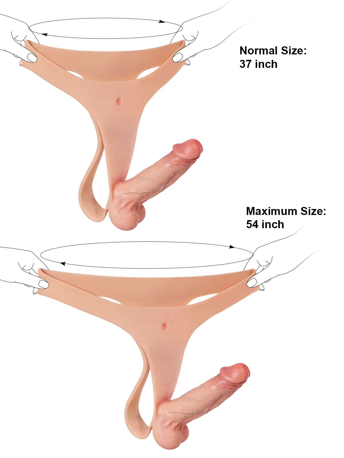 Nick Realistic Silicone Strapped Dirty Penis, Sexy Thong Style With 6.3" x 1.5" Dildo