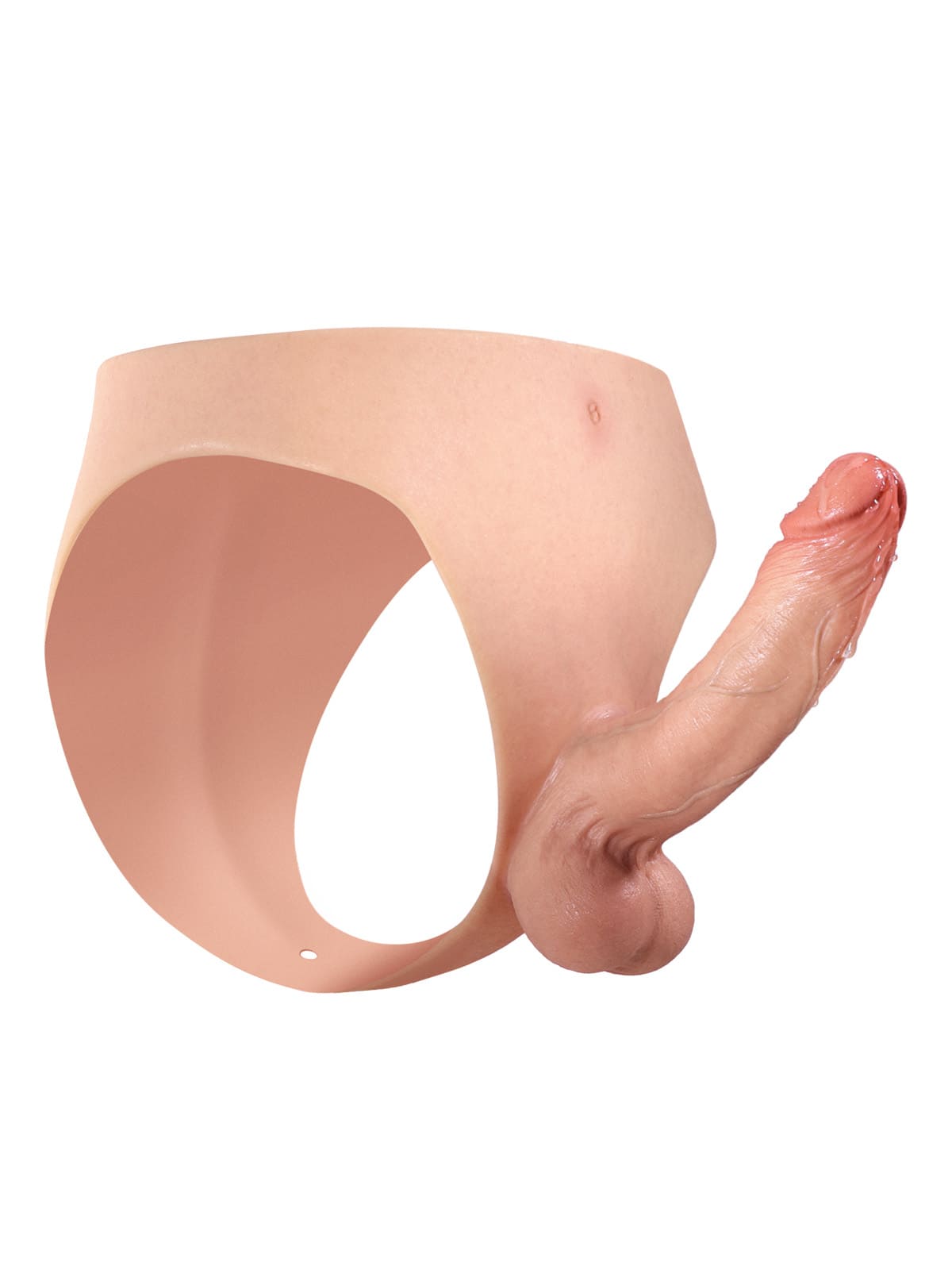 6.8" x 1.7" Wearable Dildo Hollow Dildo Strap on With Moving Balls For Women & Men