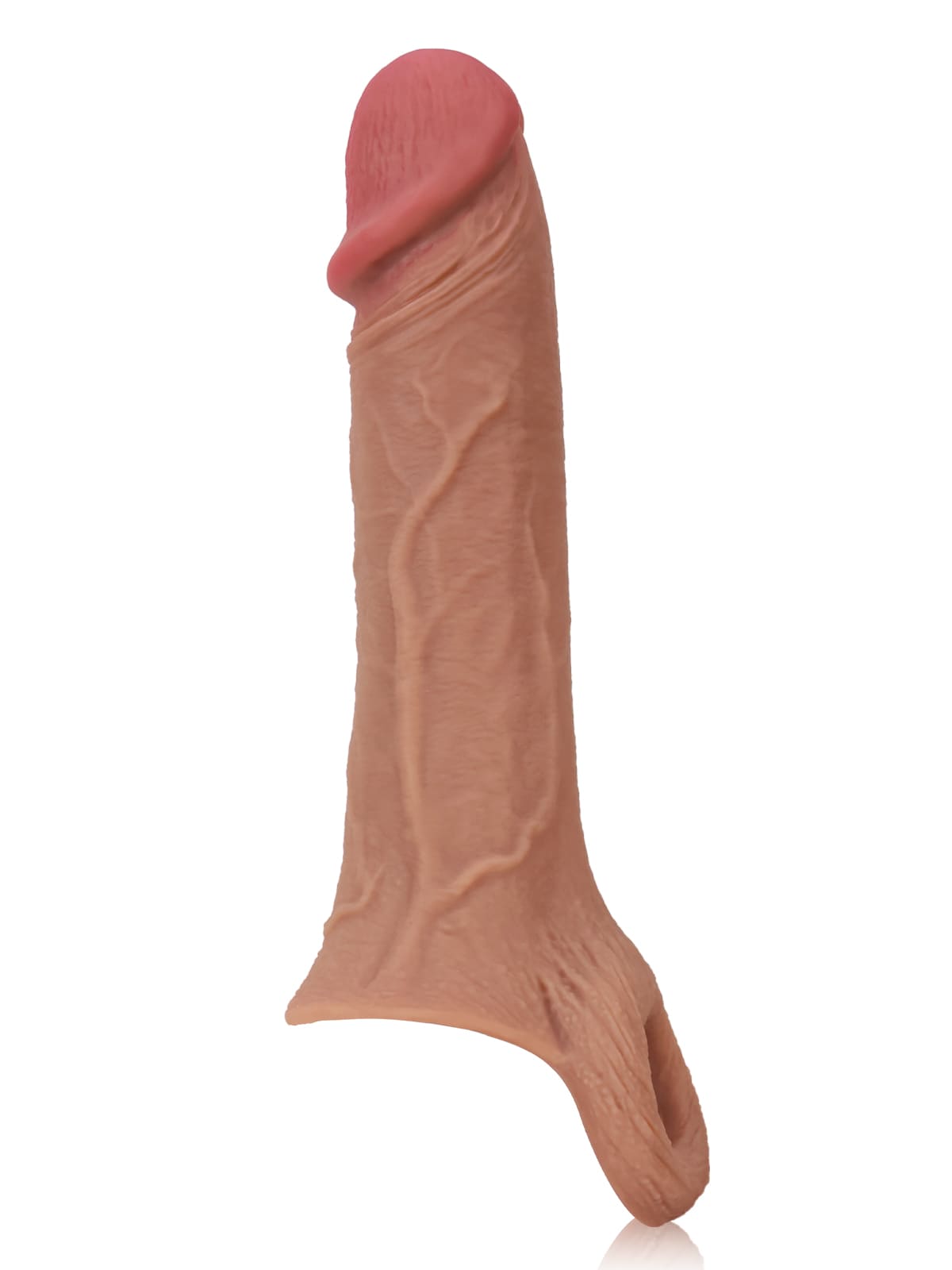 7.5” x 1.8” Perfect Length Girth M/L Size Penis Sleeve With Ejaculatory Hole