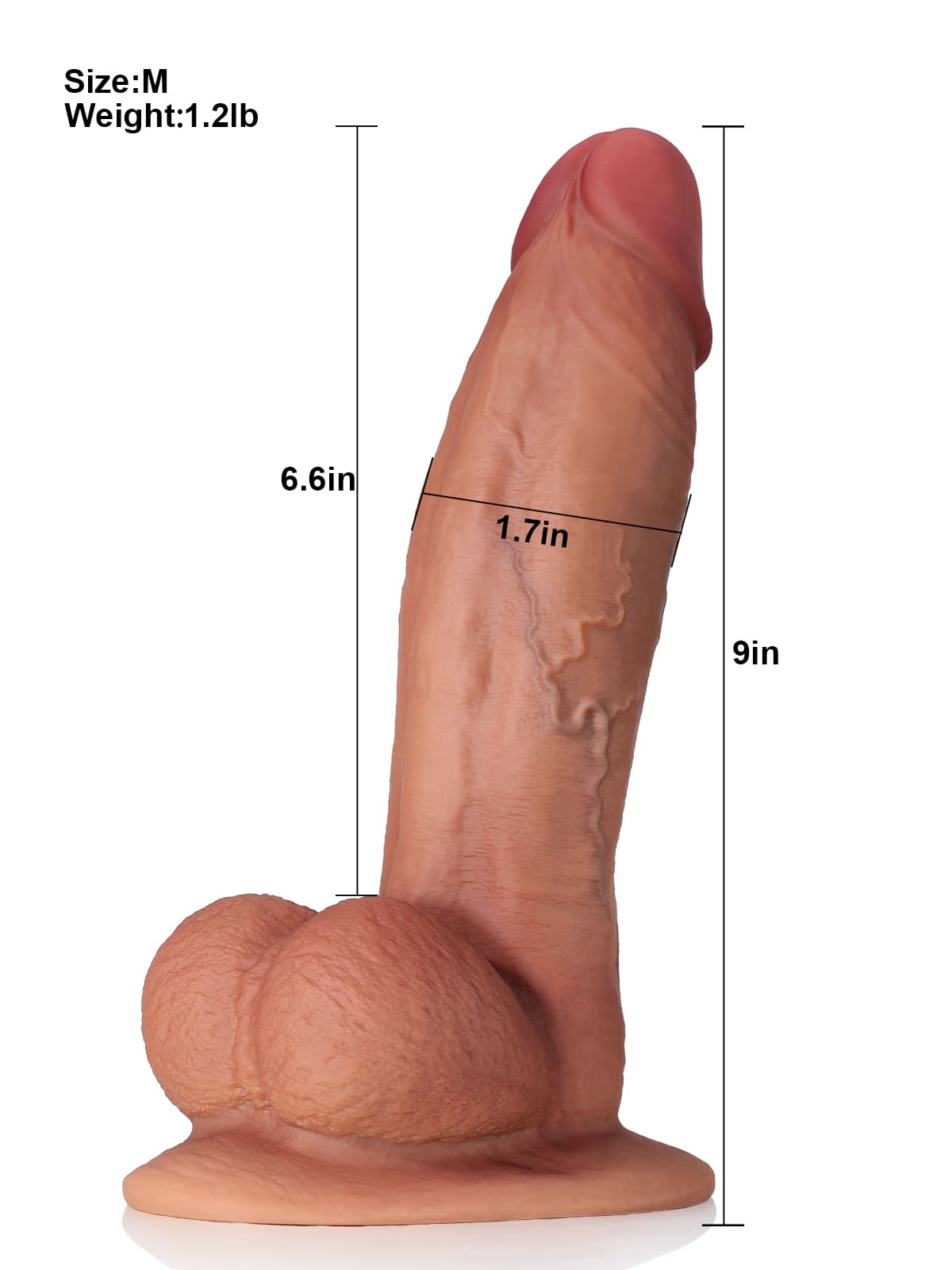 Big Boy 12" x 2.7" XXL Huge Dildo Soft Skin Dick Give You A Better Experience
