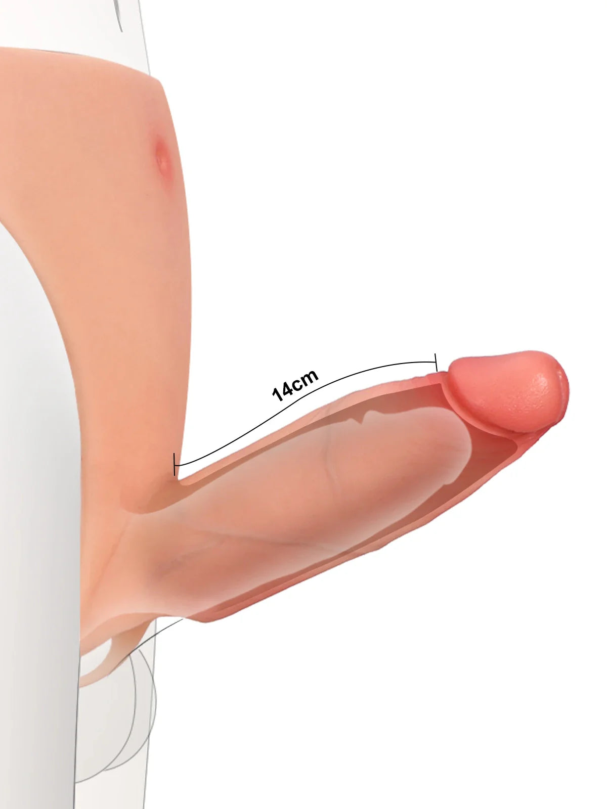 Soft flexibility view of the Casey wearable hollow sleeve