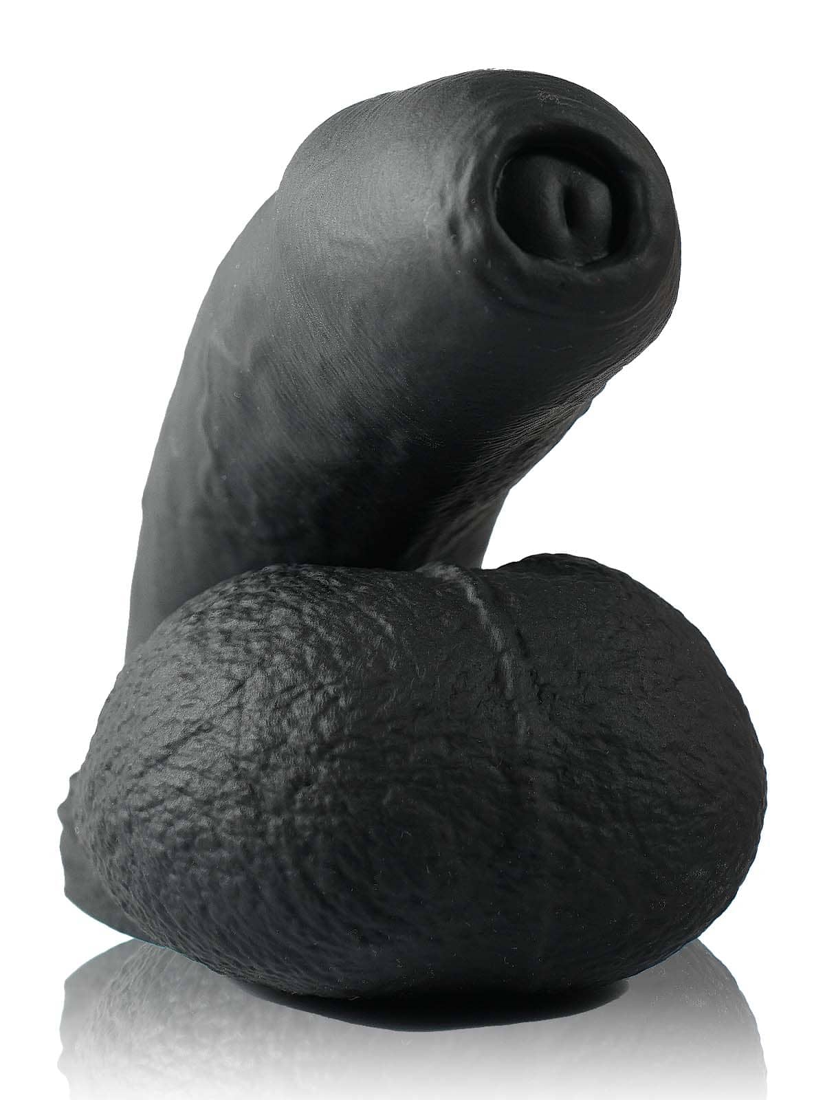 Silicone Black Soft Realistic Flaccid Dildo Best For Trans Men