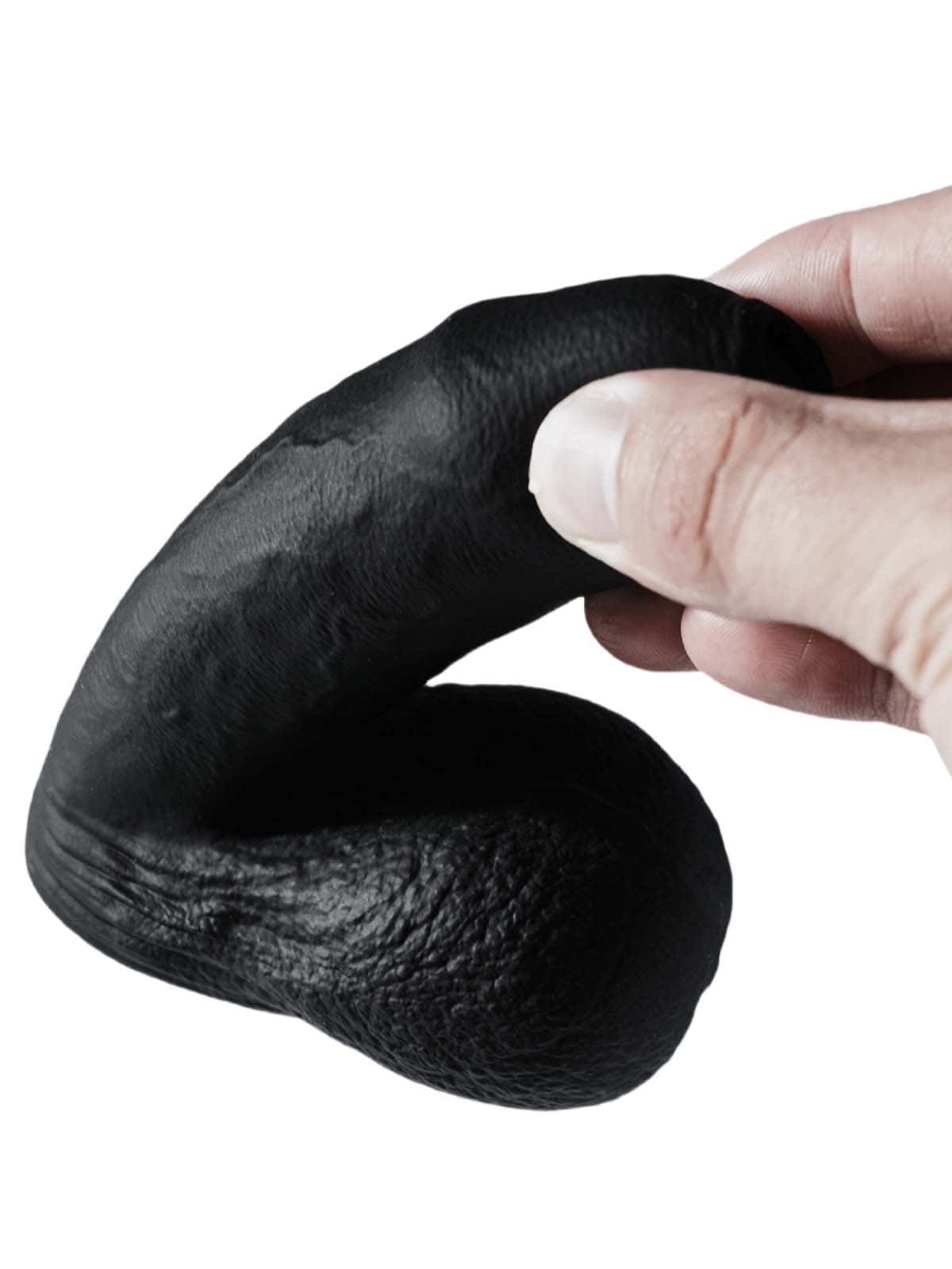 Silicone Black Soft Realistic Flaccid Dildo Best For Trans Men