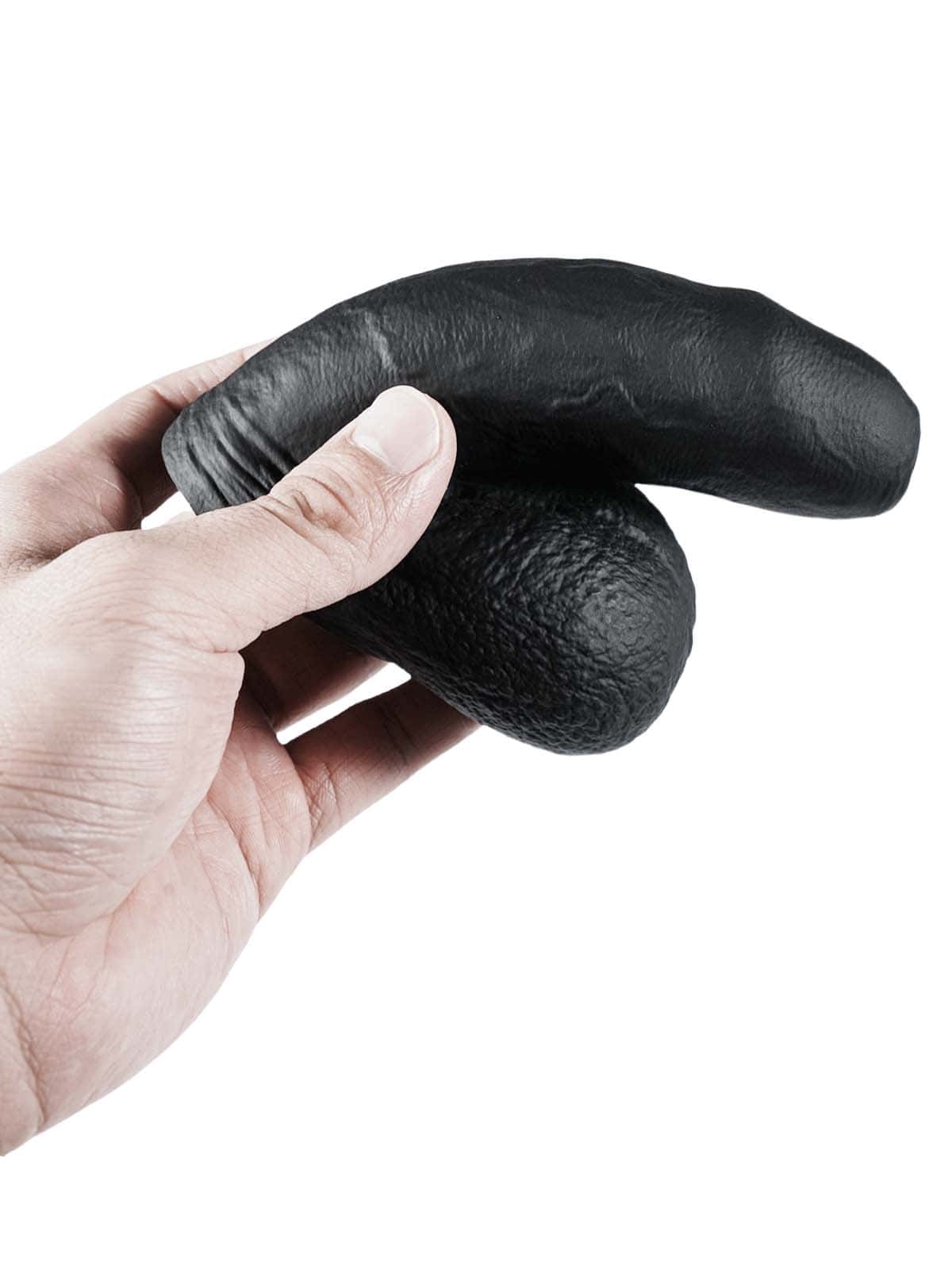 Silicone Black Soft Realistic Flaccid Dildo Best For Trans Men