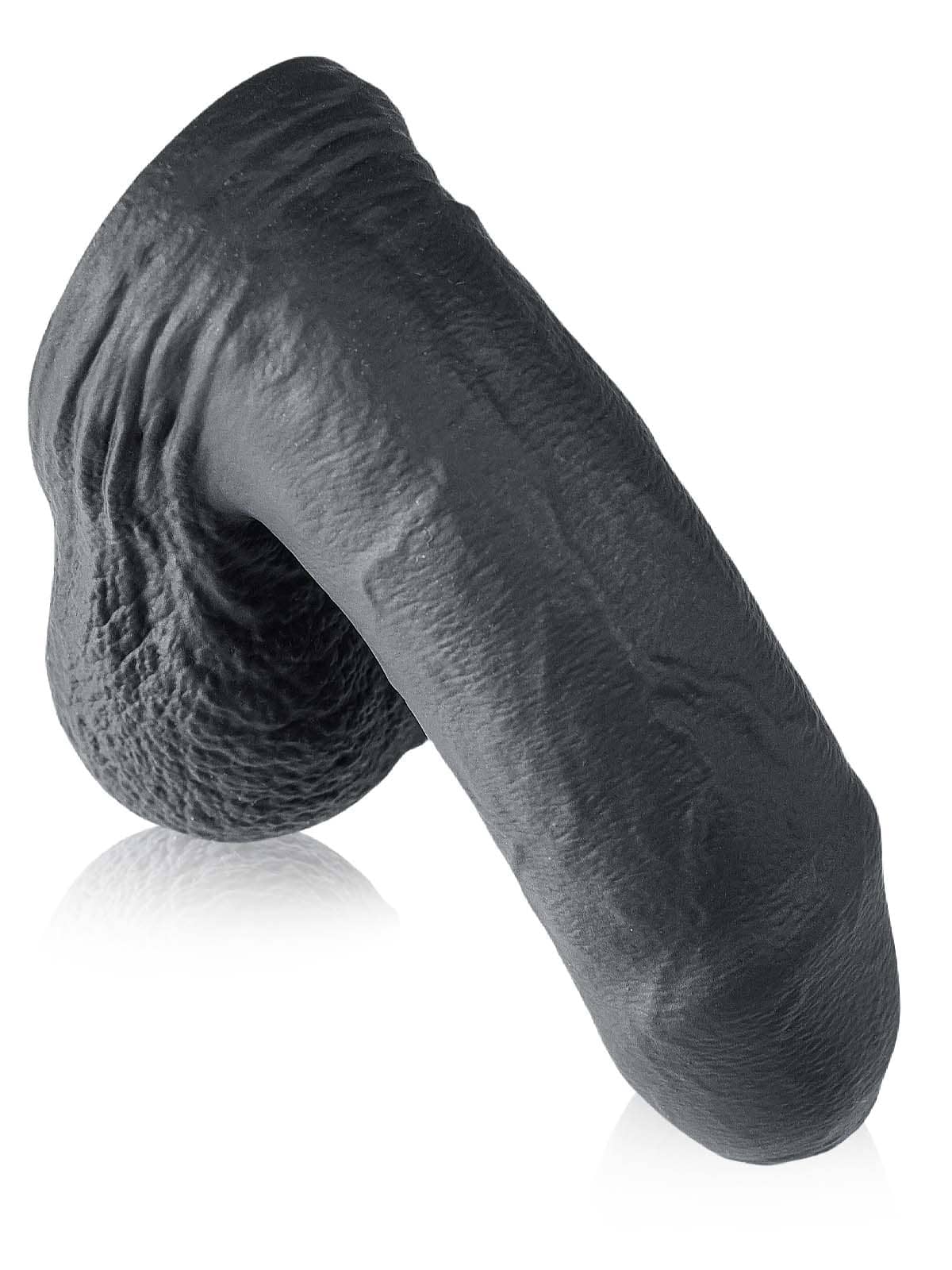Silicone Black Soft Realistic Flaccid Dildo Best For Trans Men