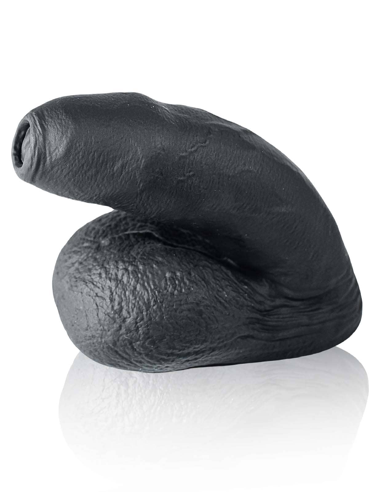 Silicone Black Soft Realistic Flaccid Dildo Best For Trans Men