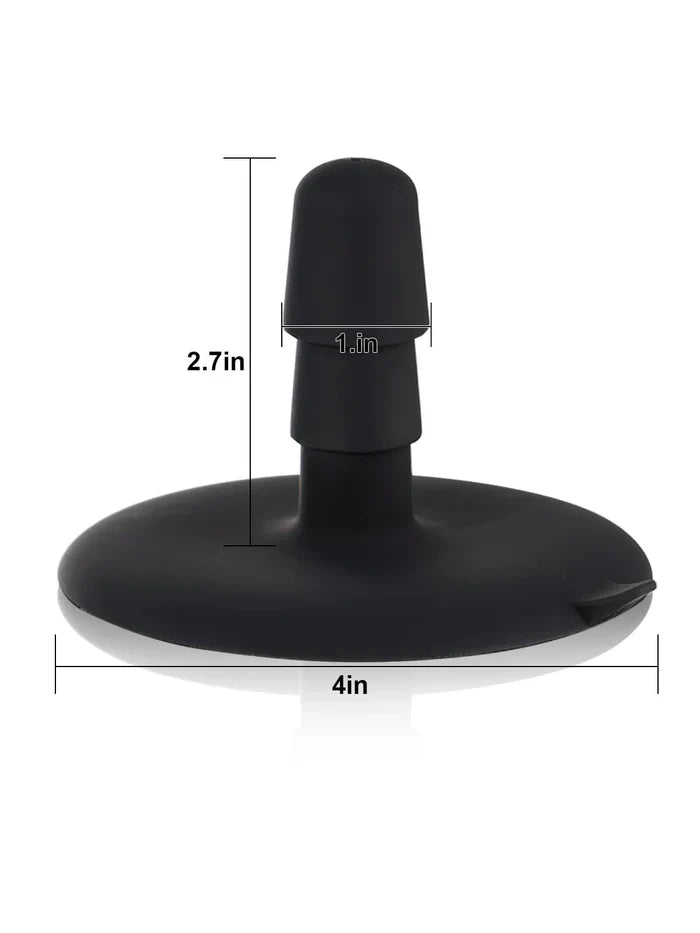 Vac-U-Lock suction cup base diagram showing the attachment size