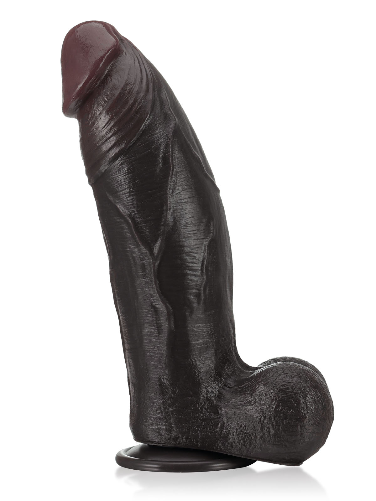 Zeus  11" x 3"  BBC Black Strong Extra Huge Thick Dual Density Dildo